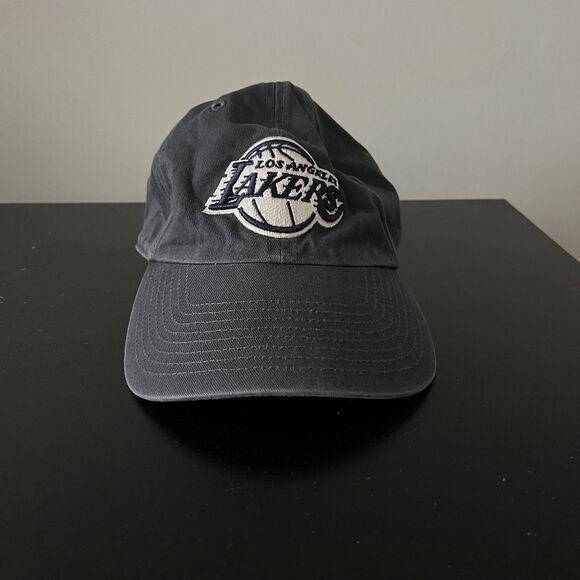 Los Angeles Lakers '47 OSFA Cap Adjustable Dad Hat NBA Basketball Grayish Blue - Picture 1 of 5